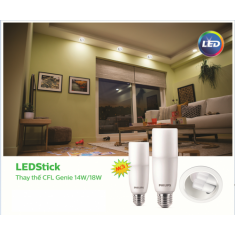 Bóng đèn Philips LEDStick 11W E27 ánh sáng trắng 6500K 1150Lm