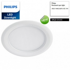 Combo Đèn downlight âm trần LED Philips MARCASITE 59521 Φ100 9W 65K WH recessed