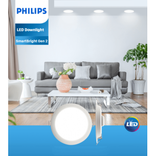 Bộ đèn downlight âm trần LED Philips DN020B G2 LED9/WW 11W 220-240V D125 GM