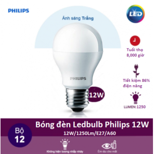 Bóng đèn LEDBulb Philips 12W E27 6500K 230V A60 APR